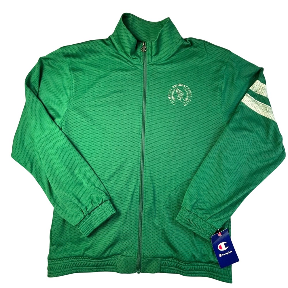 Champion Road Sign GR Green Full Zip Track Jacket Medium Menswear‎